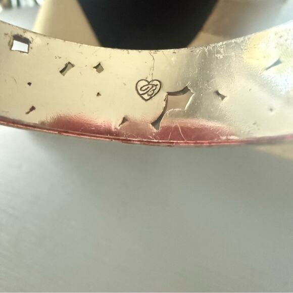 Brighton Flower Bangle Silver Tone Bracelet - Picture 10 of 10